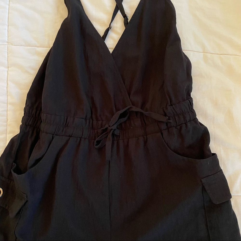 Evenuel Black Backless Romper - image 4